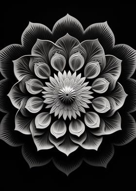 Mandala Black and White 3