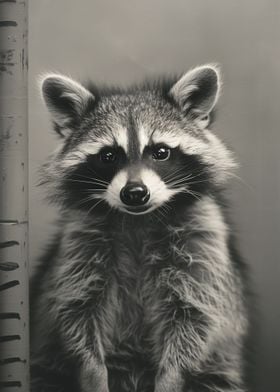 Raccoon Mugshot Criminal