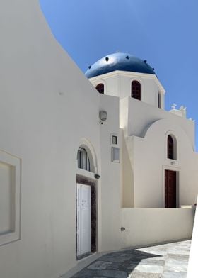 Santorini Street Door