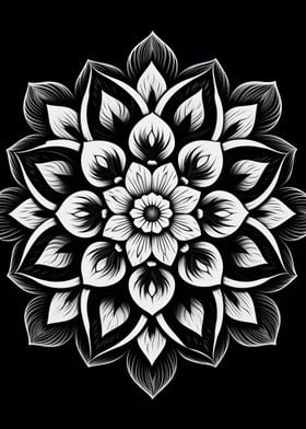 Mandala Black and White 1