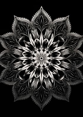 Mandala Black and White 5