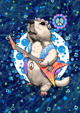 Surf Rock Hippie Groundhog