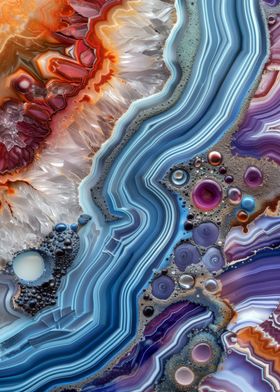 Agate Abstract Gemstone