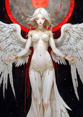 White Angelic Mystic Woman