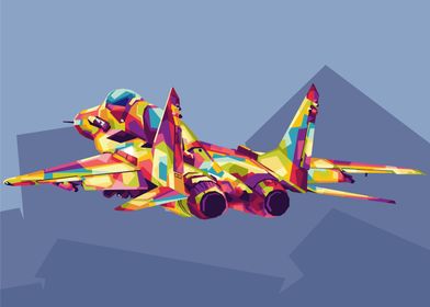 Mikoyan MiG-29 in Pop Art