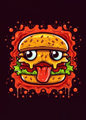 Cartoon burger