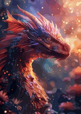 Fantasy Clouds Dragon