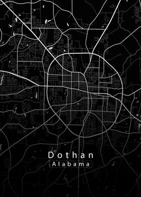 Dothan Alabama City Map