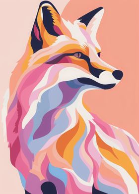 Fox Abstract Flat