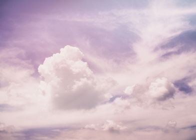 Hazy Purple Storm Clouds