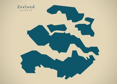 Zeeland Netherlands map