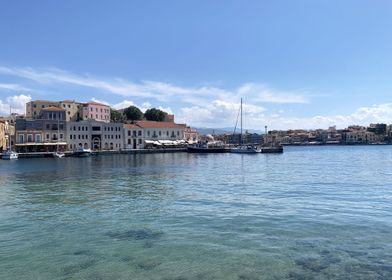 Chania Crete Greece Harbor