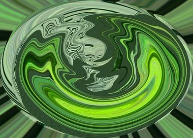 Abstract Rare Twirl Green2