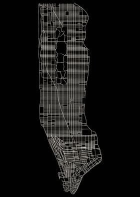 Manhattan Line Map