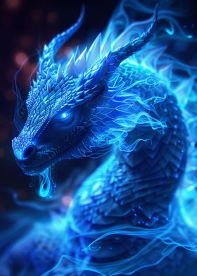 Neon Dragon Art