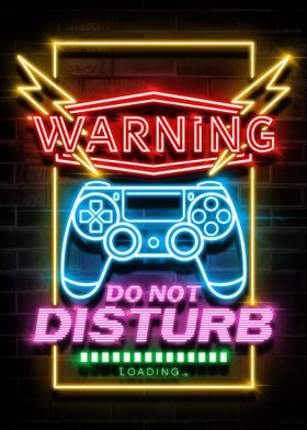 DO NOT DISTURB NEON ART