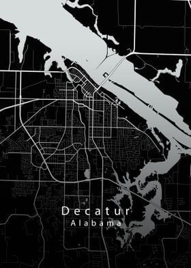 Decatur Alabama City Map