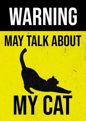 WARNING CAT BUM