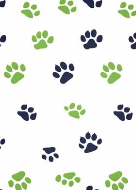 dog paw pattern