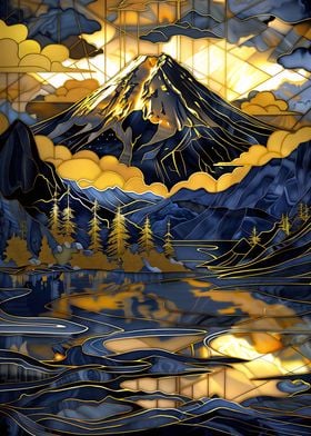 Golden Mountain Fuji