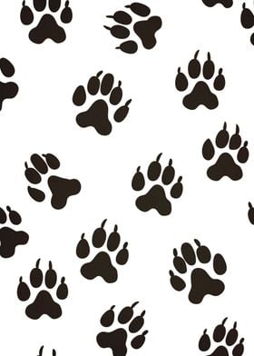 dog paw pattern