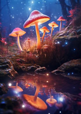 Mushroom Reflection Dreams