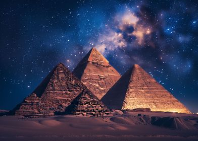 Egyptian Pyramid Night