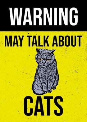 WARNING CAT GREY