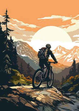 cycling in the mountains