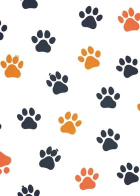 dog paw pattern