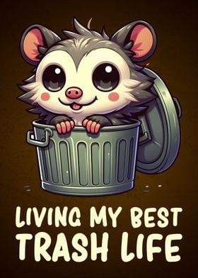 Trash Panda Opossum Racoon