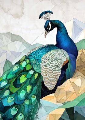 Peacock bird animal art