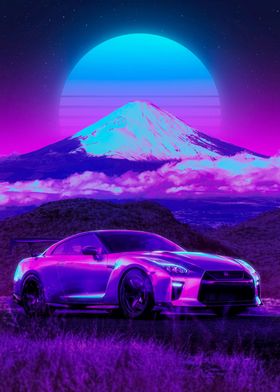 GTR R35 Fuji Mountain