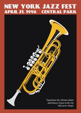 1998 NYC Jazz Fest Poster