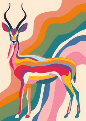 Antelope Abstract Flat