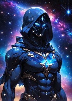 galaxy hooded cyborg