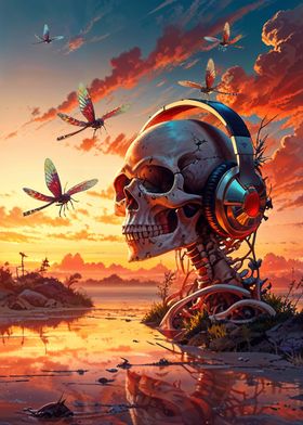 Twilight Music Skull