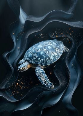 PEACEFUL SEA TURTLE