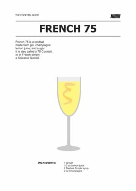 french 75 cocktail about