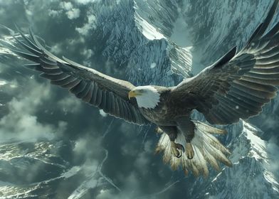 Majestic Eagle in Flight