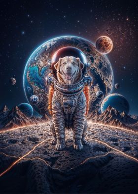 Musician Astronaut Dog