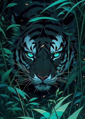 tiger in night 