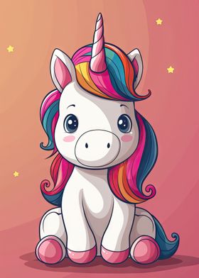 Cute Cartoon Unicorn