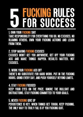 5 Rules For Success