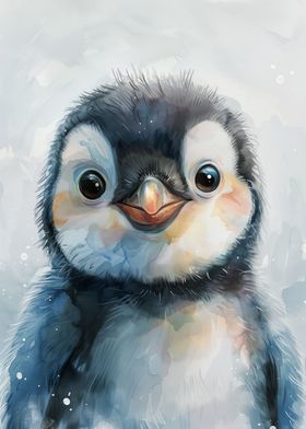 Watercolor Penguin