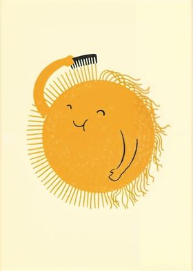 sun brush hair