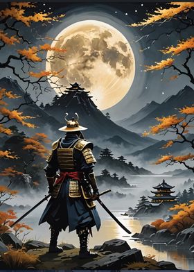 samurai warrior moon