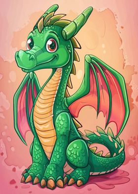 green baby dragon