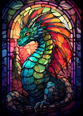 Stained Glass Dragon 