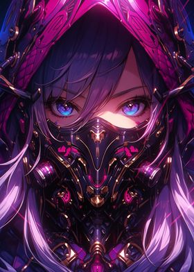 Anime girl Cybergoth Demon
